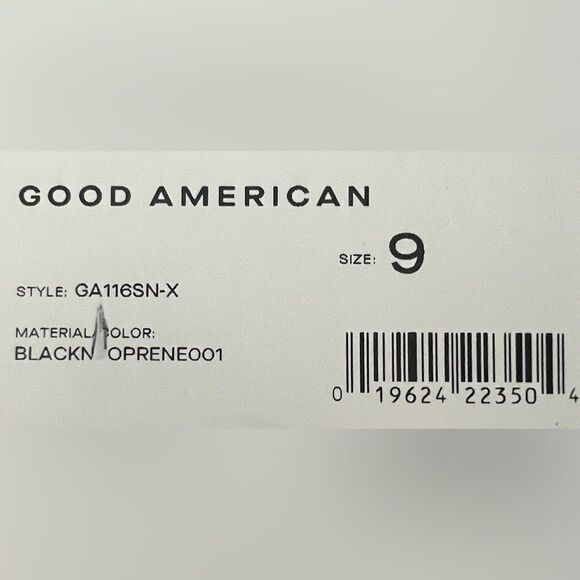 GOOD AMERICAN | Ankle Shine Neoprene Booties | Black | NWT 9 | w/ Dust Bag - Picture 14 of 15